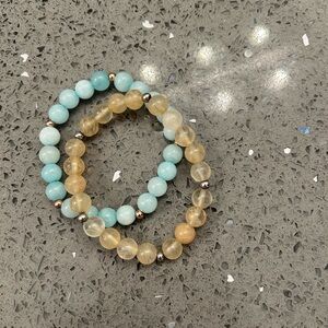 🧡5/$25🧡Blue and Yellow Beaded Bracelets